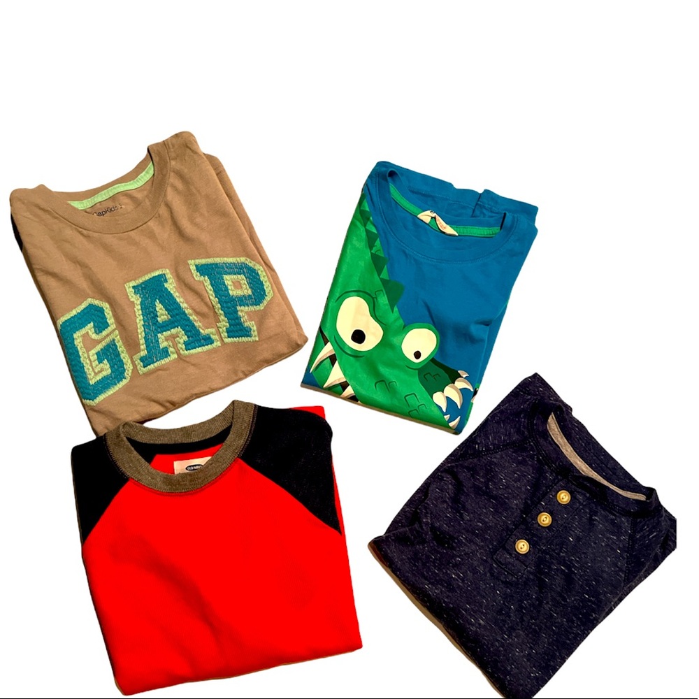 BUNDLE Boys Short & Long Sleeve Tops  SZ 6-7
